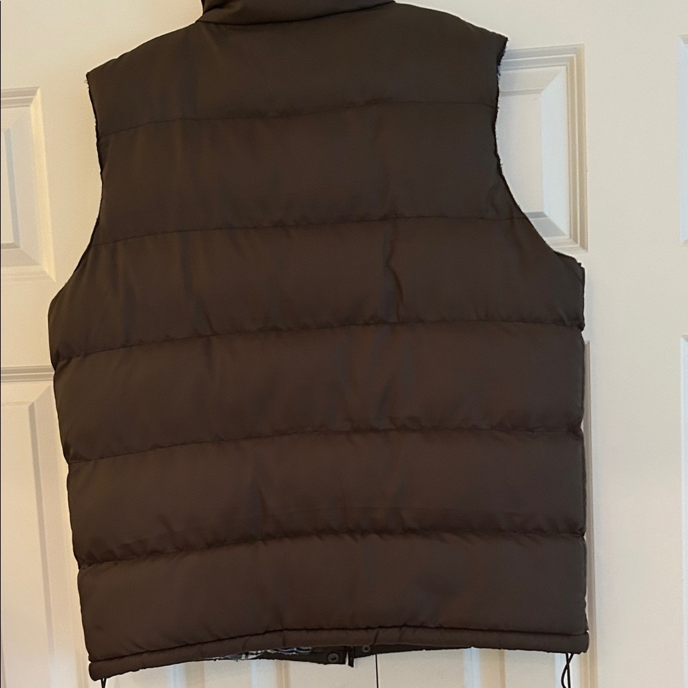U.S. Polo Assn. Men's Dark Brown Quilted Vest Small - Picture 4 of 5
